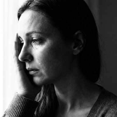 Woman crying